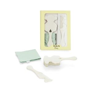 Tous Baby Hairbrush and Comb Set, Bear Shaped Baby Brush Set for Newborns